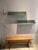 Vintage Industrial Shelves in Olive Green Metal, 1980s, Set of 2, in Good conditions. Designed 1980 to 1989