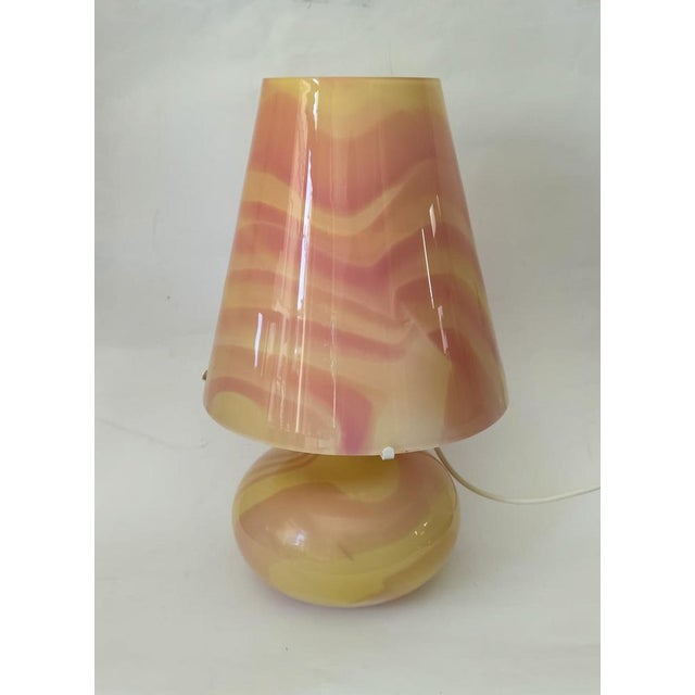 Pink Murano Glass Table Lamp attributed to Maestri Di Murano, 1970s For Sale - Image 6 of 15