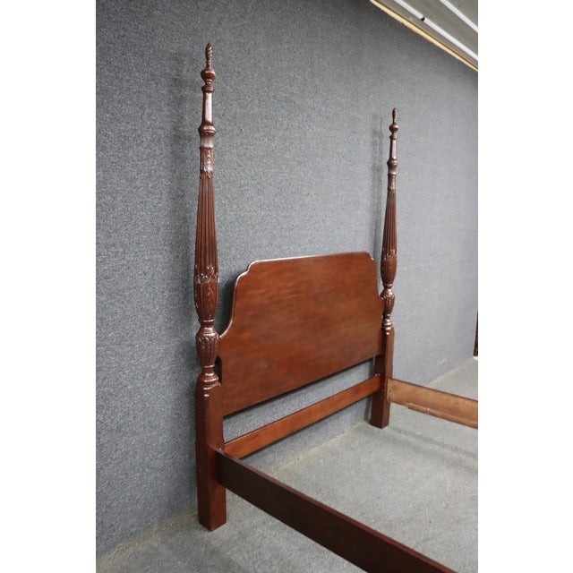 Kincaid Cherry Queen Four Poster Bed For Sale - Image 11 of 14