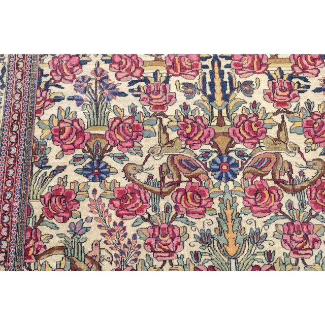 Antique Tehran Rug 4'7'' x 6'11'' For Sale - Image 11 of 12