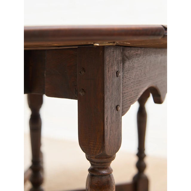 Antique Drop Leaf Dining Table For Sale - Image 9 of 11