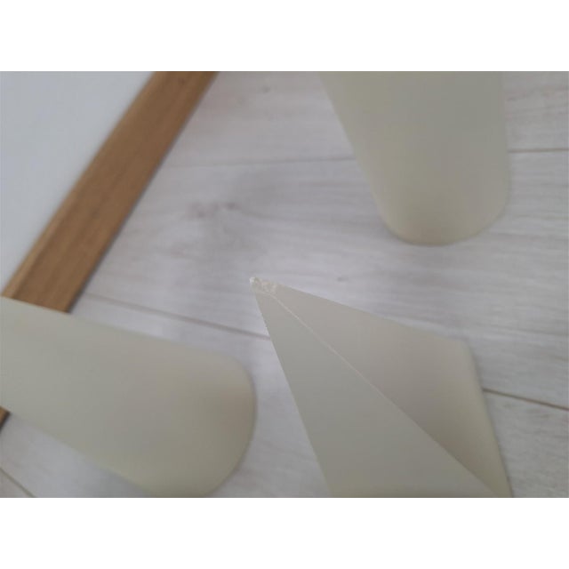 Wooden Geometric-Shape Ornaments in Ivory Lacquer from Molteni, 1990s, Set of 8 For Sale - Image 10 of 16