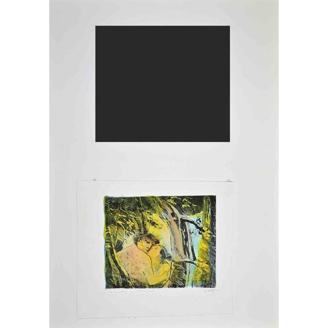 Etching hand colored, realized in 1990s. Matted, in very good condition except for some minor foxing. Hand signed, not...