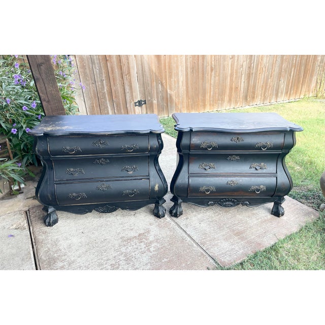 Dutch Bombe Commodes - a Pair For Sale - Image 9 of 9