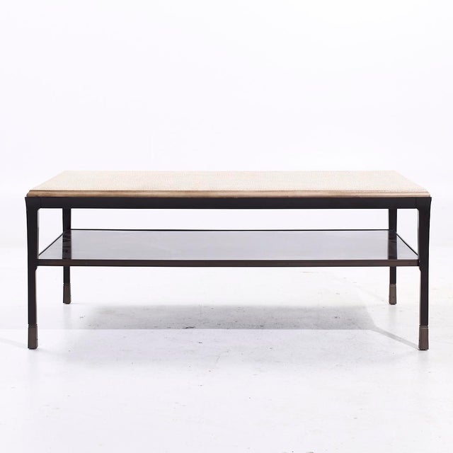 Bill Sofield for Baker Mahogany Coffee Table This coffee table measures: 50 wide x 29.75 deep x 20 inches high ABOUT...