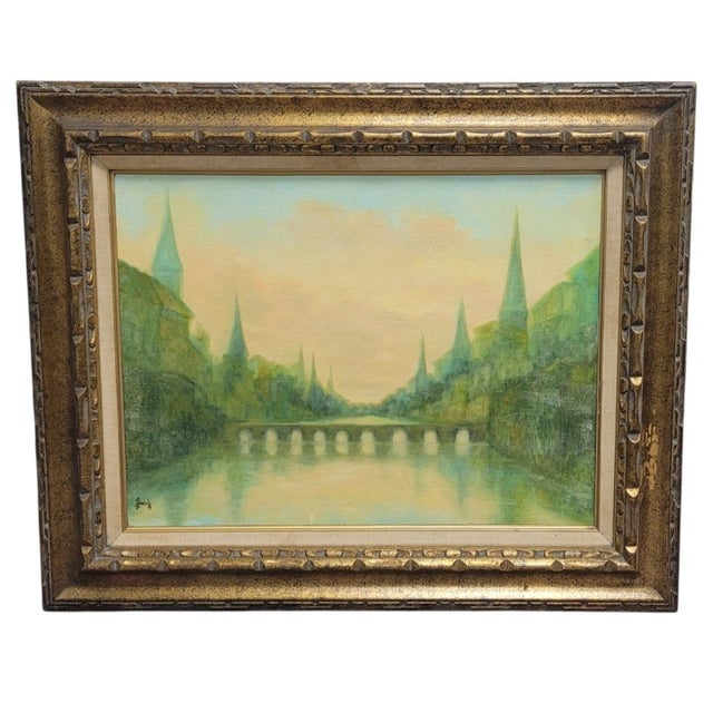 Fine 1960 Oil Painting For Sale - Image 10 of 10