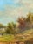 Mid-19th Century English Country Landscape Oil in Ornate Giltwood Frame For Sale - Image 12 of 15