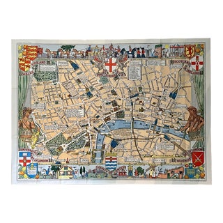 1940's Children's Map of London For Sale