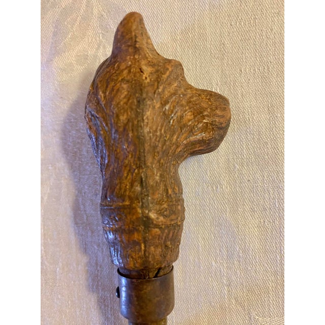 Brown Vintage Syroco Wood Resin Scottish Terrier Head Figural Bottle Opener For Sale - Image 8 of 10