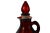 Mid-Century Modern Mid 20th Century Red Ruby Glass Cruet Pitcher For Sale - Image 3 of 5