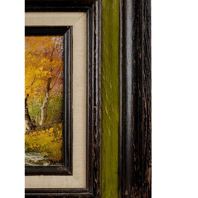 Vintage Mid-Century Oil Painting on Canvas by Artist "Reeves" For Sale In Tulsa - Image 6 of 6