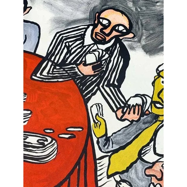 Modern Alexander Calder Original Color Lithograph Limited Ed. | 1975 | Frame Included For Sale - Image 3 of 5