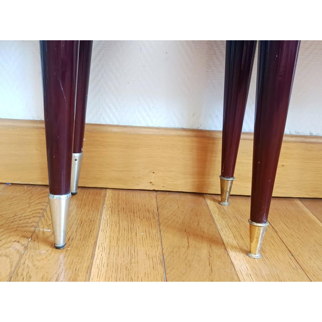 Mid-Century Lacquered Wood Bedside Tables, 1950s, Set of 2 For Sale - Image 11 of 16