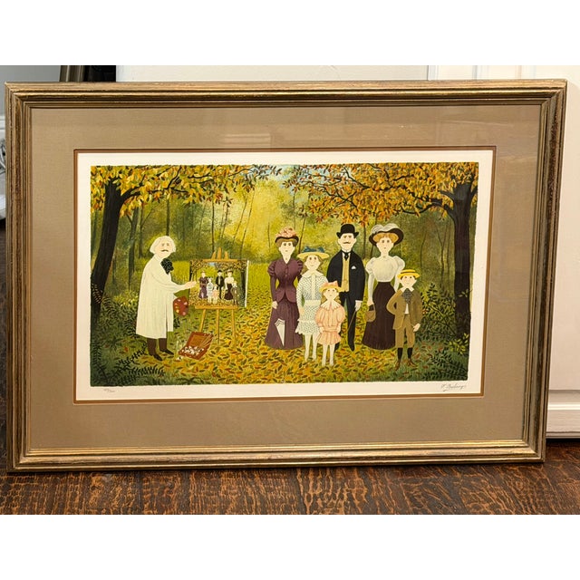 Late 20th Century Pair of Fernand Boilauges Signed Limited Edition Serigraphs, Framed For Sale - Image 12 of 14