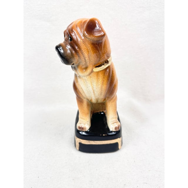 Vintage 1970s Takahashi San Francisco Ceramic Shar Pei Dog Figurine Bookend - Single For Sale - Image 9 of 10