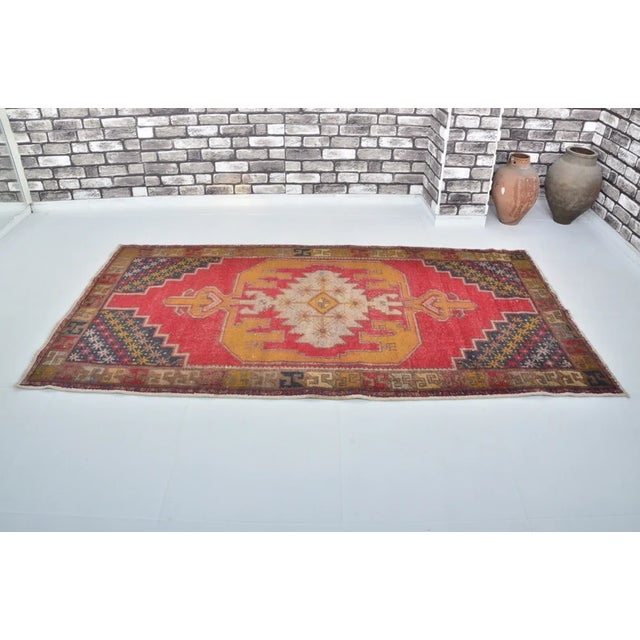 Textile Bohemian Handknotted Floral Rug For Sale - Image 7 of 10
