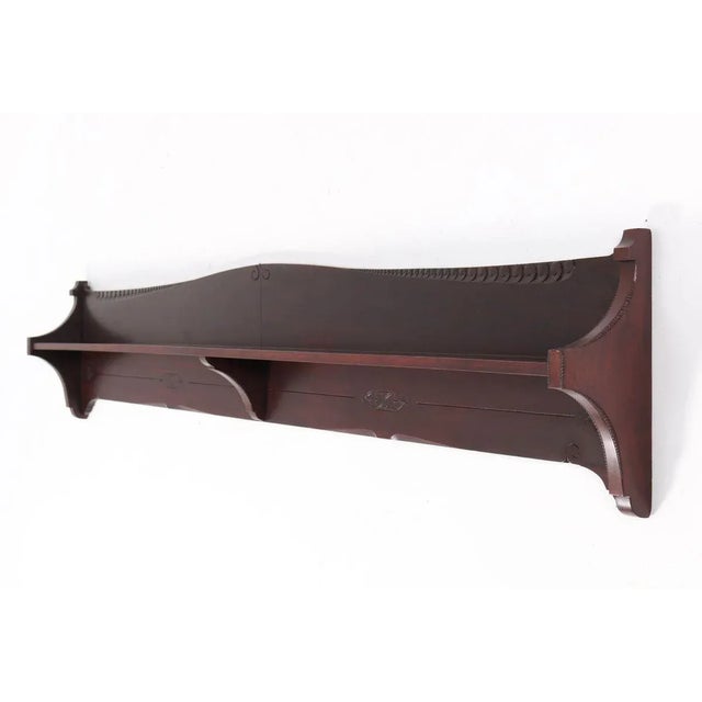 Large Mahogany Art Nouveau Arts & Crafts Bookshelf, 1900s For Sale - Image 3 of 9