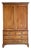 Vintage Regency Federal Mahogany Linen Press For Sale