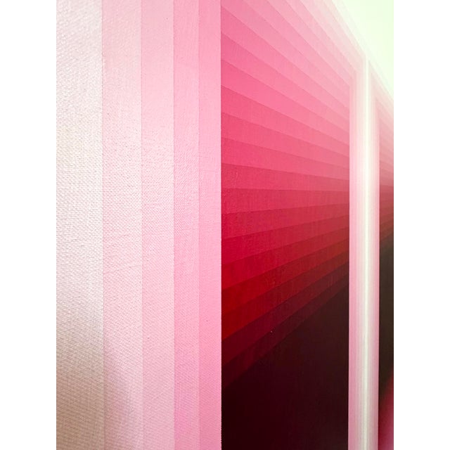 2020s Contemporary Abstract Acrylic on Canvas "Rumination Pause (Rose Madder)" by Andy Harwood For Sale - Image 5 of 8