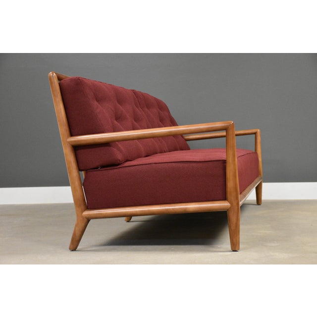 1950s 1950s Refinished t.h. Robsjohn Gibbings for Widdicomb Sofa For Sale - Image 5 of 12