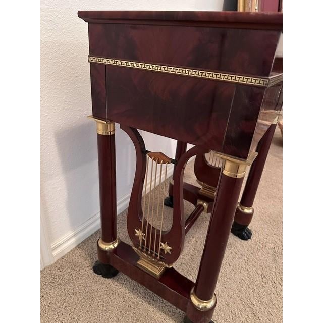 Traditional 1980s Kindel Masterworks Winterthur Empire Mahogany Nightstand For Sale - Image 3 of 9