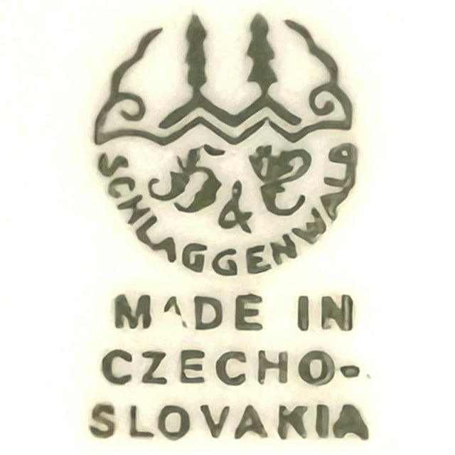 1940's Gold Encrusted Medallion Service Plate Pair by H & C Schlaggenwald For Sale - Image 10 of 10