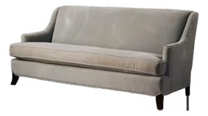 Sofa Gray Velvet by Kravet