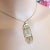 2000 - 2009 Mikimoto 18k Yellow Gold Stained Glass Window Pendant Necklace For Sale - Image 5 of 12