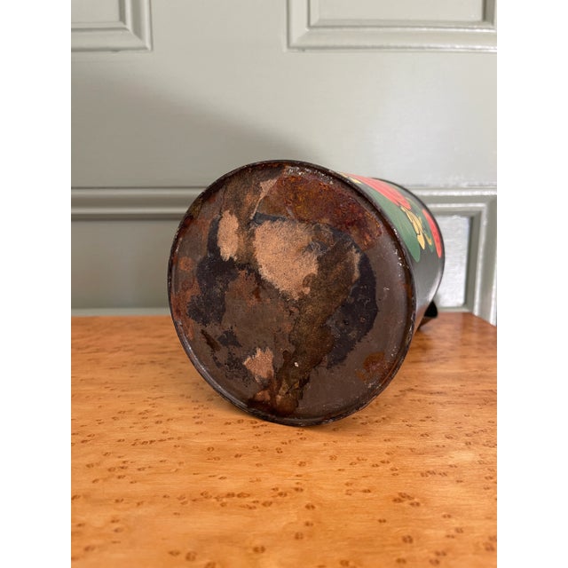 Vintage Hand Painted Tole Jug For Sale In Portland, ME - Image 6 of 7