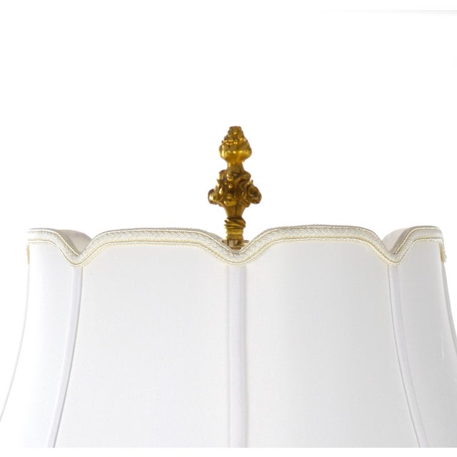 Wood Gilt-Bronze & Carved Wood Floor Lamp, Made in Italy, Mid-to-Late 19th Century For Sale - Image 7 of 16