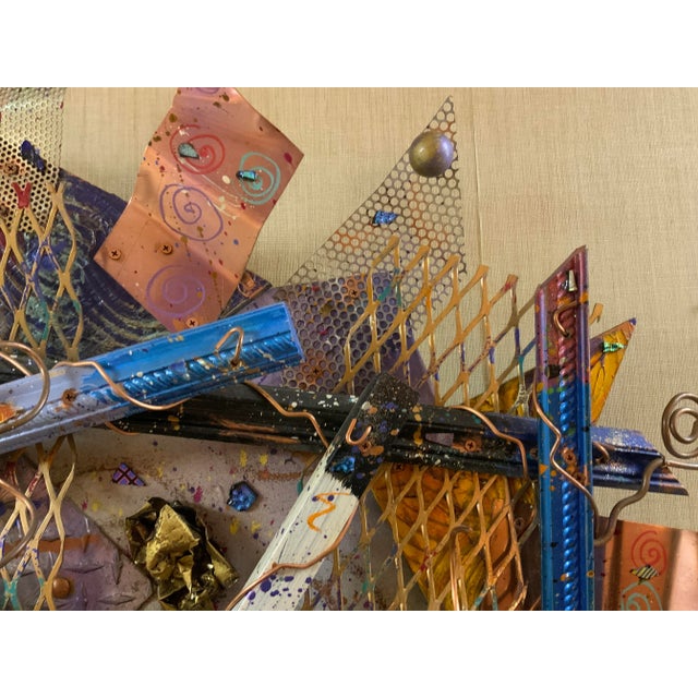 Contemporary Justin Coopersmith Abstract Metal Wall