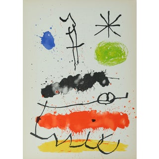 Joan Miro, Obra Inedita Recent IV, Lithograph For Sale