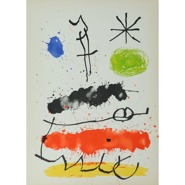 Joan Miro, Obra Inedita Recent IV, Lithograph For Sale