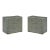 Pair of Grey Art Deco Nightstands With Drawers For Sale