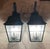 Pair of Verdigris Finish Steel Outdoor Wall Sconces - Seeded Glass 22”x 10”x 11” For Sale - Image 4 of 14