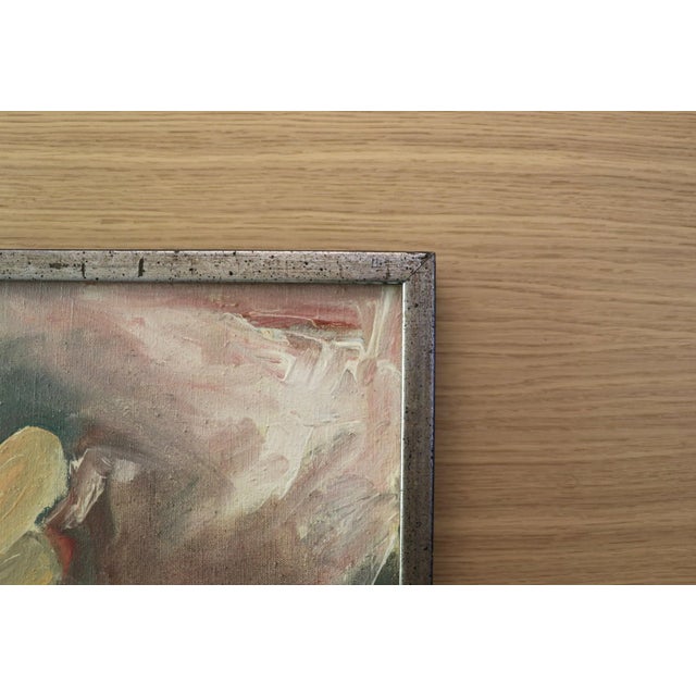 1970s Patricia Gren Hayes Oil on Canvas Abstract Painting For Sale - Image 4 of 8