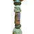At eighty inches this is among the most imposing works in the totem series, a tall vertical column of hand-built glazed...