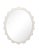 Contemporary Fleur Home Garden District Valmont Oval Mirror in White Dove, 26x31 For Sale - Image 3 of 3