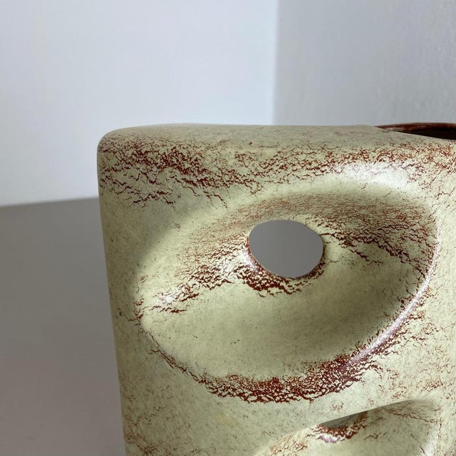 Ceramic Studio Pottery Vase from Bertoncello Ceramics, Schiavon, Italy, 1970s, Set of 2 For Sale - Image 9 of 18