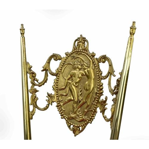 Mid-20th Century Neo-Classical Brass Chairs, Set of 2 For Sale - Image 6 of 9