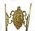 Mid-20th Century Neo-Classical Brass Chairs, Set of 2 For Sale - Image 6 of 9