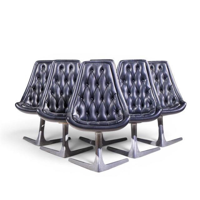 Chromcraft Star Trek Mid Century Chairs - Set of 6 Each chair measures: 22.5 wide x 27.5 deep x 37.25 inches high, with a...