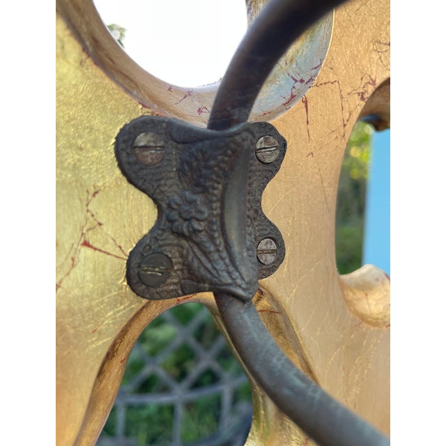 Late 19th Century Restored Gothic Revival Holy Tree With Mirror, Faux Gold Leaf Finish & Original Marble For Sale - Image 11 of 17