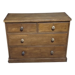 Antique Pine Two Over Two Drawers - Chest of Drawers From England For Sale