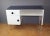 Desk in White & Blue Melamine, 1970s For Sale - Image 10 of 11