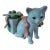 Small Lennox Ceramic Christmas Cat With Presents For Sale