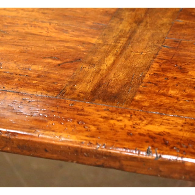 Brown 18th Century Spanish Walnut and Iron Refectory Trestle Dining Table For Sale - Image 8 of 9