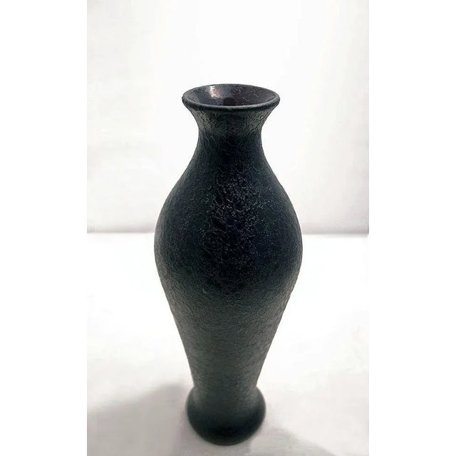 Mid-Century Dark Amethyst Glass Vases by Flavio Poli for Seguso, Set of 2 For Sale - Image 7 of 9