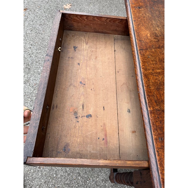 Wood 19th Century English Side Table For Sale - Image 7 of 12