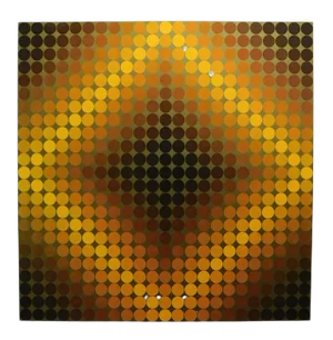 1990s Op Art Serigraph Poster After Victor Vasarely